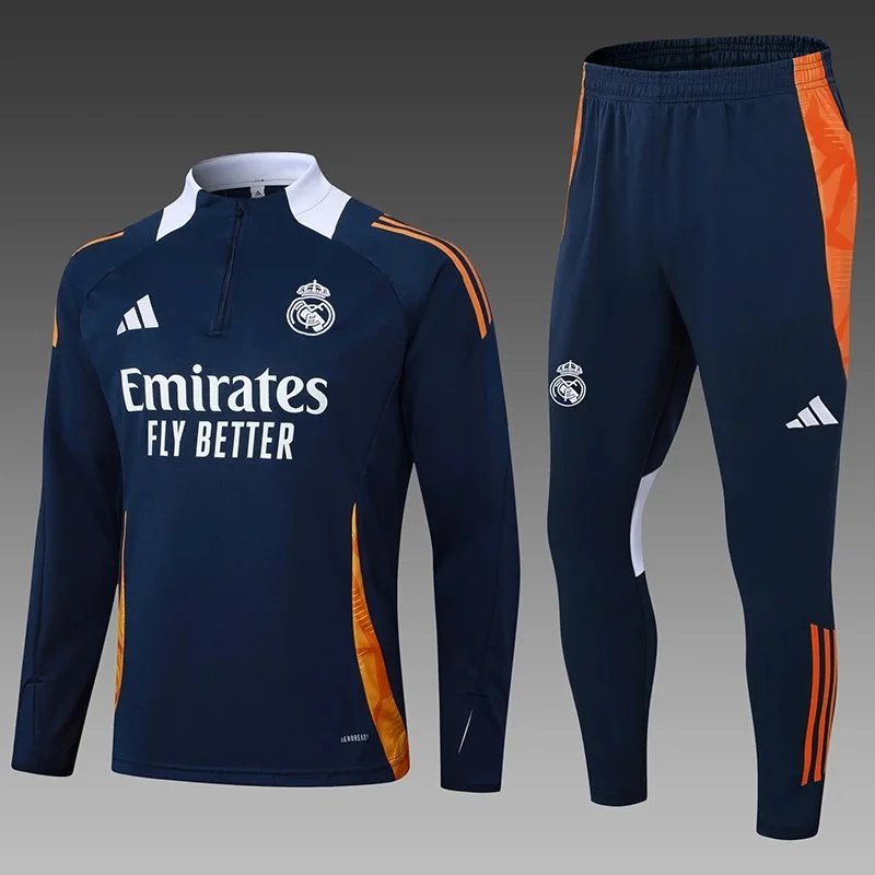 2425 Real Madrid Royal Blue White Collar