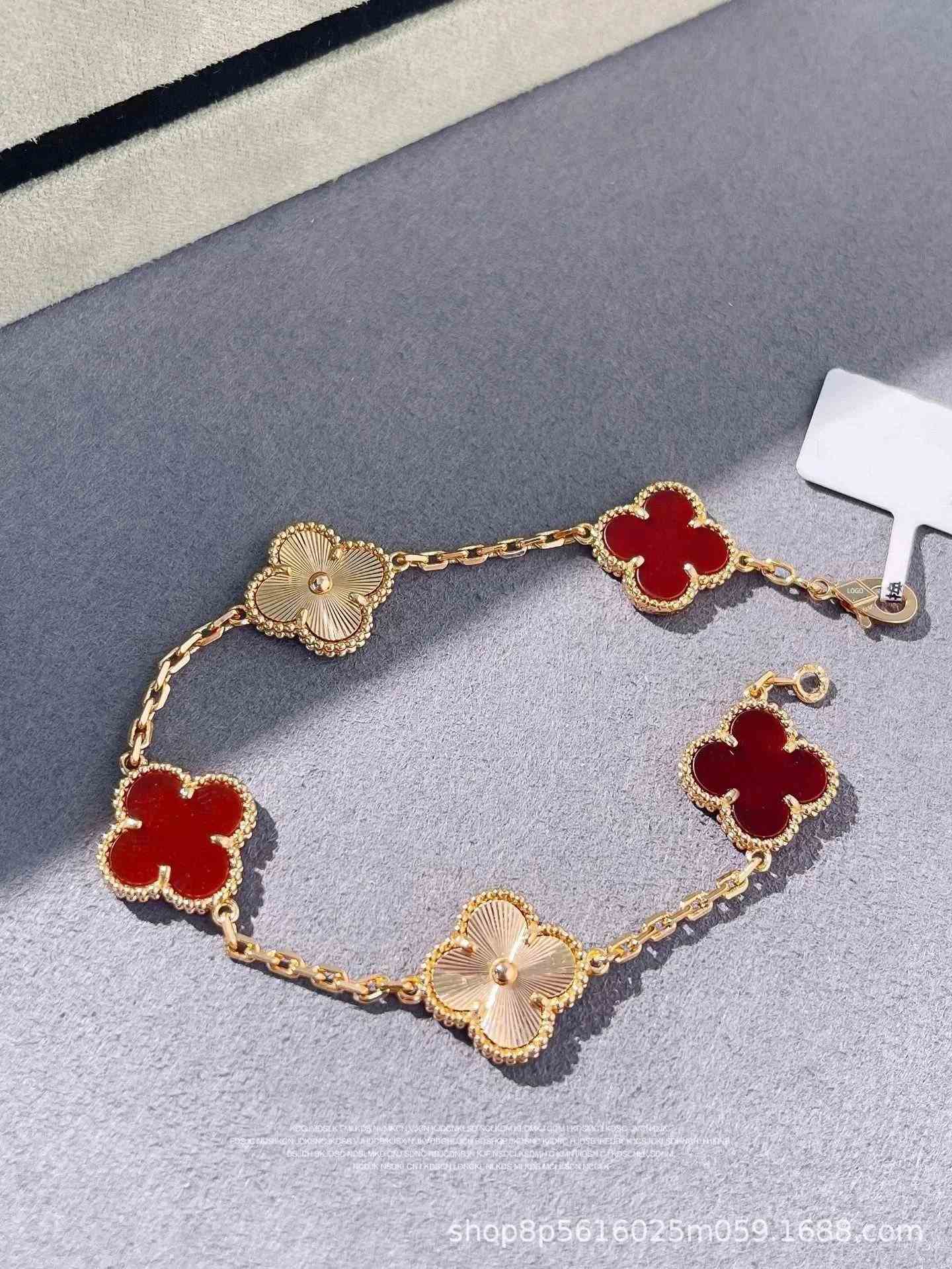 Laser+Red Agate Rose Gold