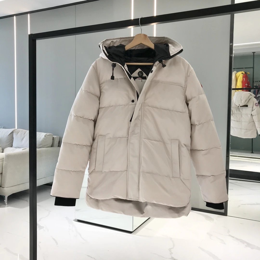 Goose米白色Red logo